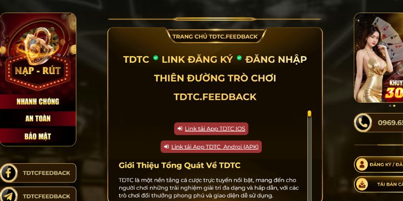 Đăng ký TDTC Feedback dễ dàng