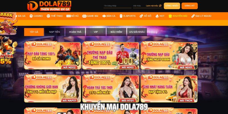 Khuyến mại dola789 – Ưu Đãi Hấp Dẫn Cho Game Thủ Tham Gia