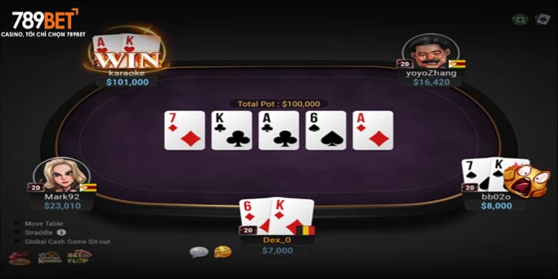 Tính năng hấp dẫn khi người chơi vào game poker 789bet