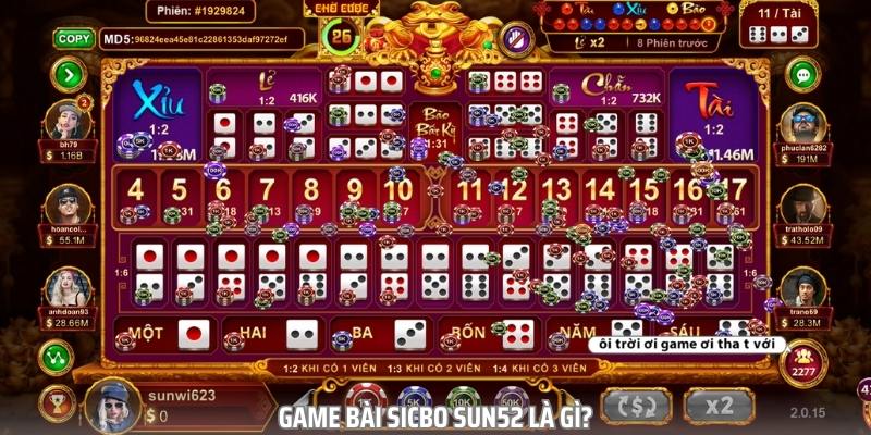 Game bài Sicbo Sun52 là siêu phẩm ăn khách nhất thị trường