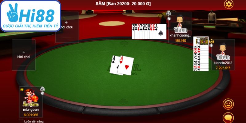 Top những game bài ăn khách nhất tại Hi88 hiện nay