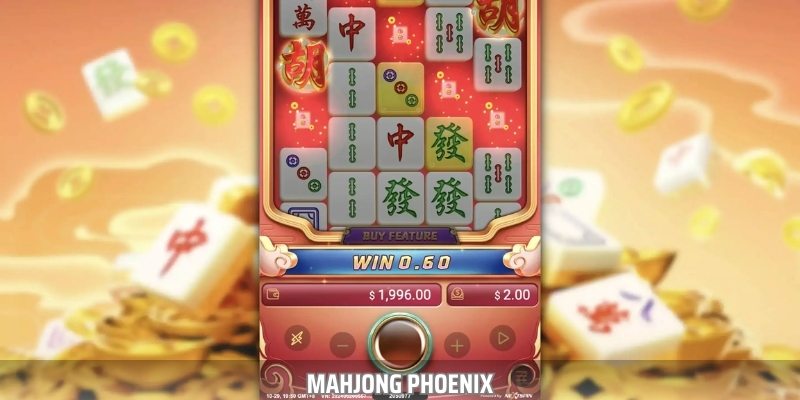 Mahjong Phoenix là game Nổ Hũ lấy cảm hứng từ các biểu tượng thần thoại