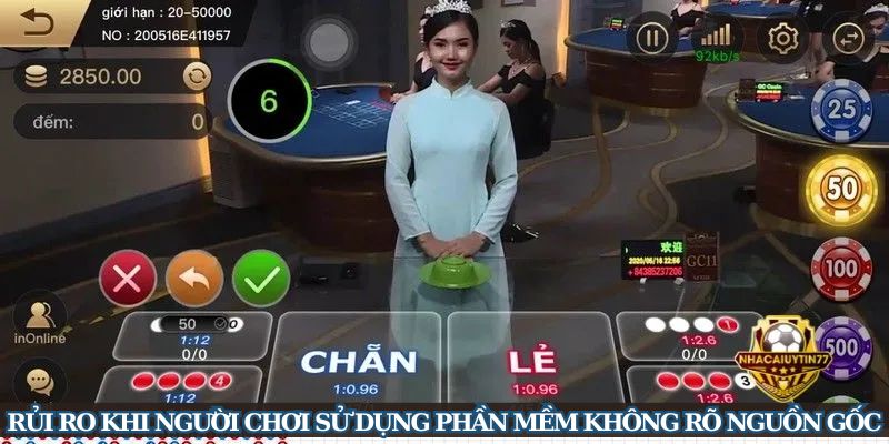 Sử dụng những phần mềm không uy tín sẽ gây ra nhiều rủi ro