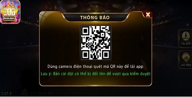 Quét mã QR để tải Hitclub iOS