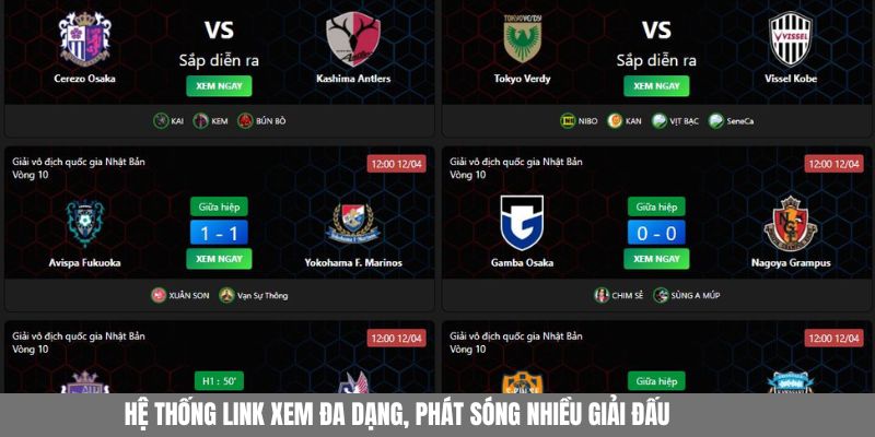 Trực tiếp bóng đá Vaoroi update link xem liên tục